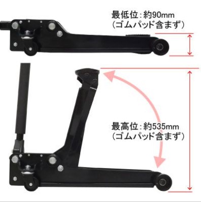 AP 3TON ガレージジャッキ GJ142 | アストロプロダクツ業販センター